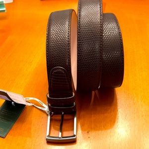 Mens lizard belt